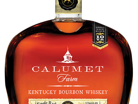 Calumet Farm 12 Year Old Single Rack Black Kentucky Bourbon Whiskey 750 ml Online Hot Sale