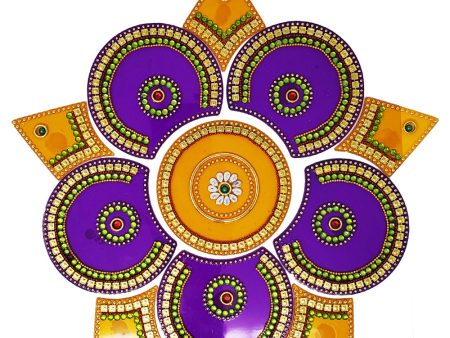 Circle Five Corner Rangoli Design (artificial Rangoli reusable) Fashion