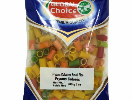 Global Choice Coloured Small Pipe Fryums 200gm Online now