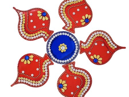 Circle Five Ace Rangoli Design (artificial Rangoli reusable) Supply