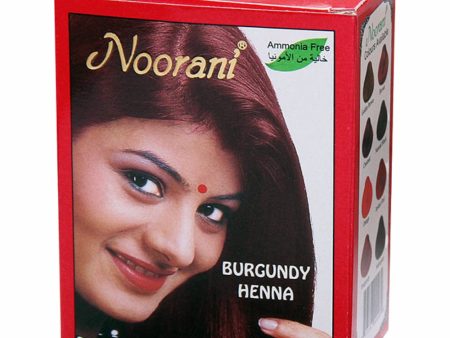 Noorani Henna Burgundy Color 60gm Online Hot Sale