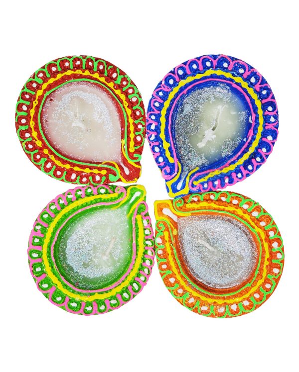 Diya Set of 4 Wax Fashion