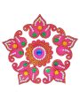 Crown Pink Rangoli Design (artificial Rangoli Reusable) Supply