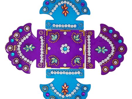 Square Crown Rangoli Design (artificial Rangoli reusable) For Discount