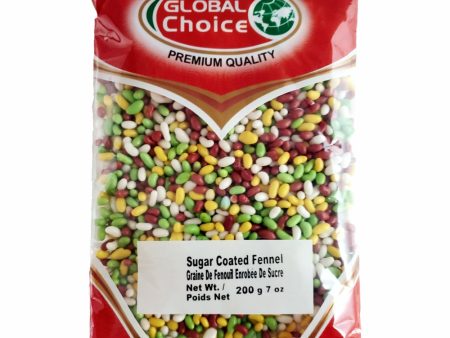 Global Choice Sugar Coated Fennel 200gm Discount